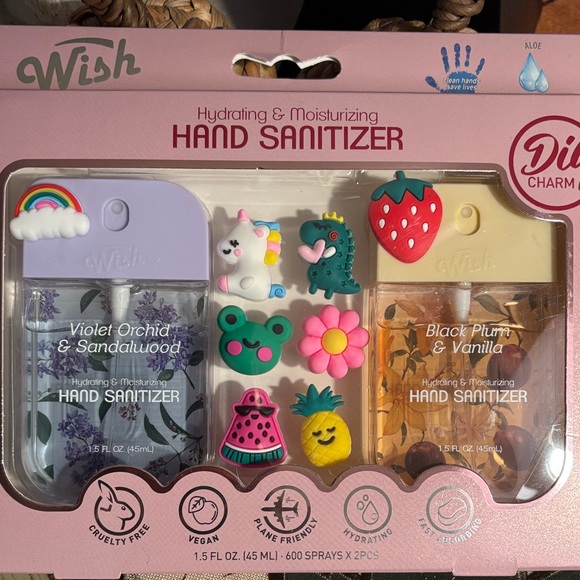 Wish Hand Sanitizer Set with Colorful Charms - Picture 1 of 5